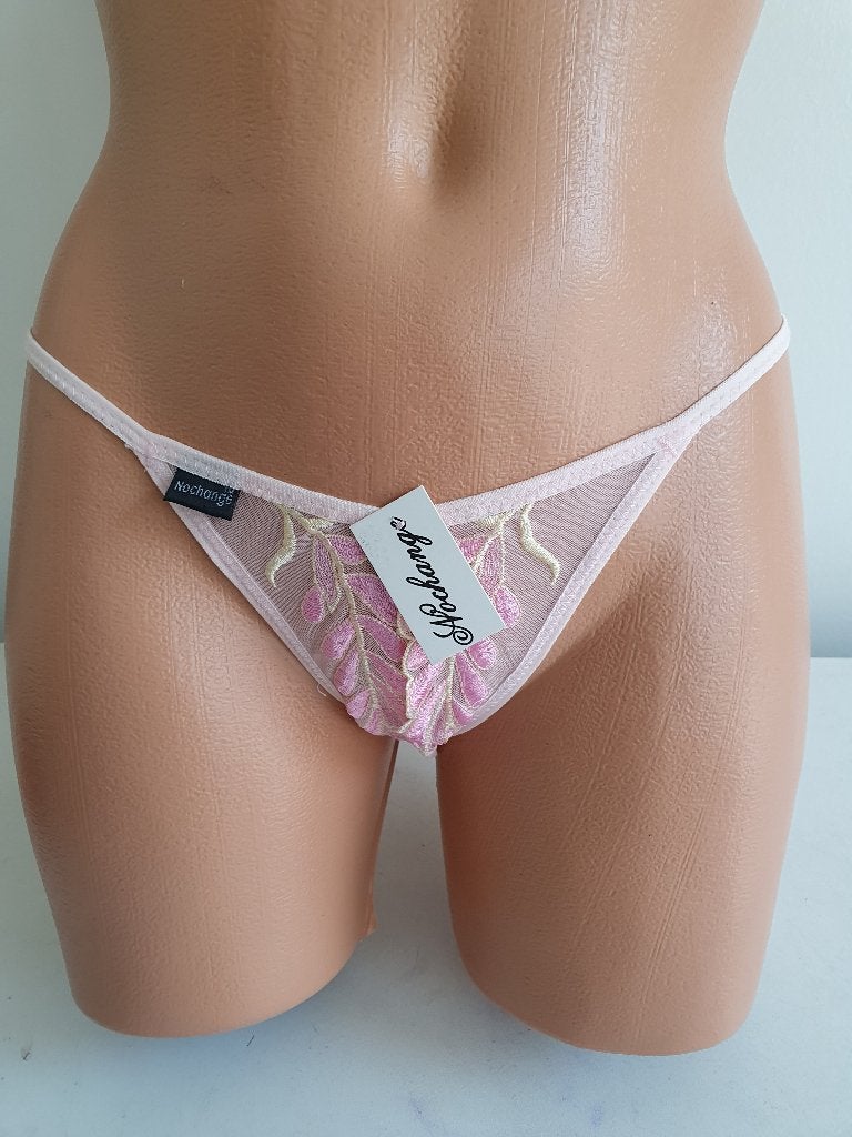 Roze kruisloze string maat XS/S Nieuw, Nochange, Ophalen of Verzenden, Roze, String