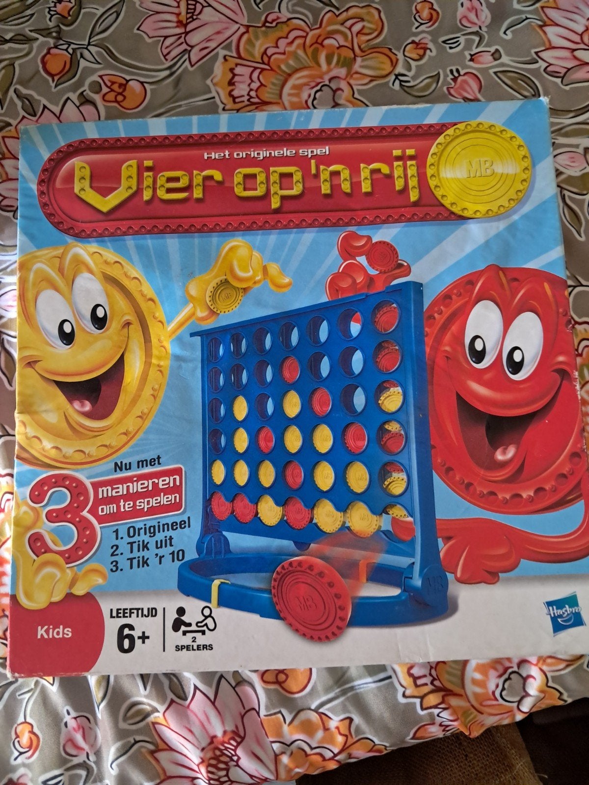Vier op 'n rij - Het originele spel, Een of twee spelers, Ophalen of Verzenden, Gebruikt, MB Spellen