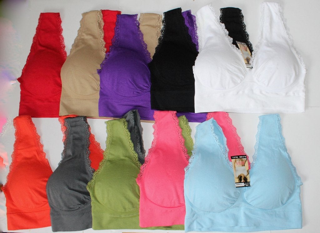Naadloos sport stretch BH topje ZWART GRIJS WIT ROZE BLAUW, Maat 38/40 (M), Nieuw, Ophalen of Verzenden, Roze