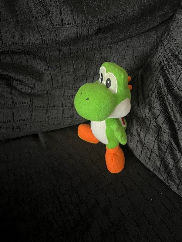 Groene Yoshi knuffel 21 cm groot, Groen, Overige merken, Overige typen, Ophalen of Verzenden