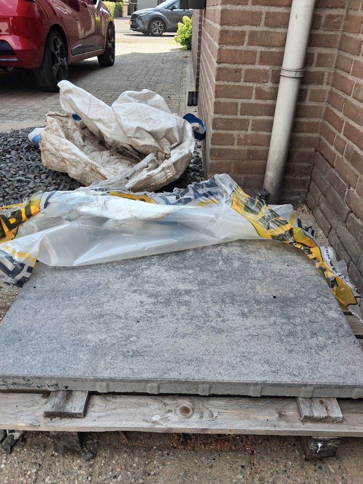 Betontegel 80x80x4 cm, Tuin en Terras, Tegels en Klinkers, Ophalen of Verzenden, Nieuw, Beton, Terrastegels