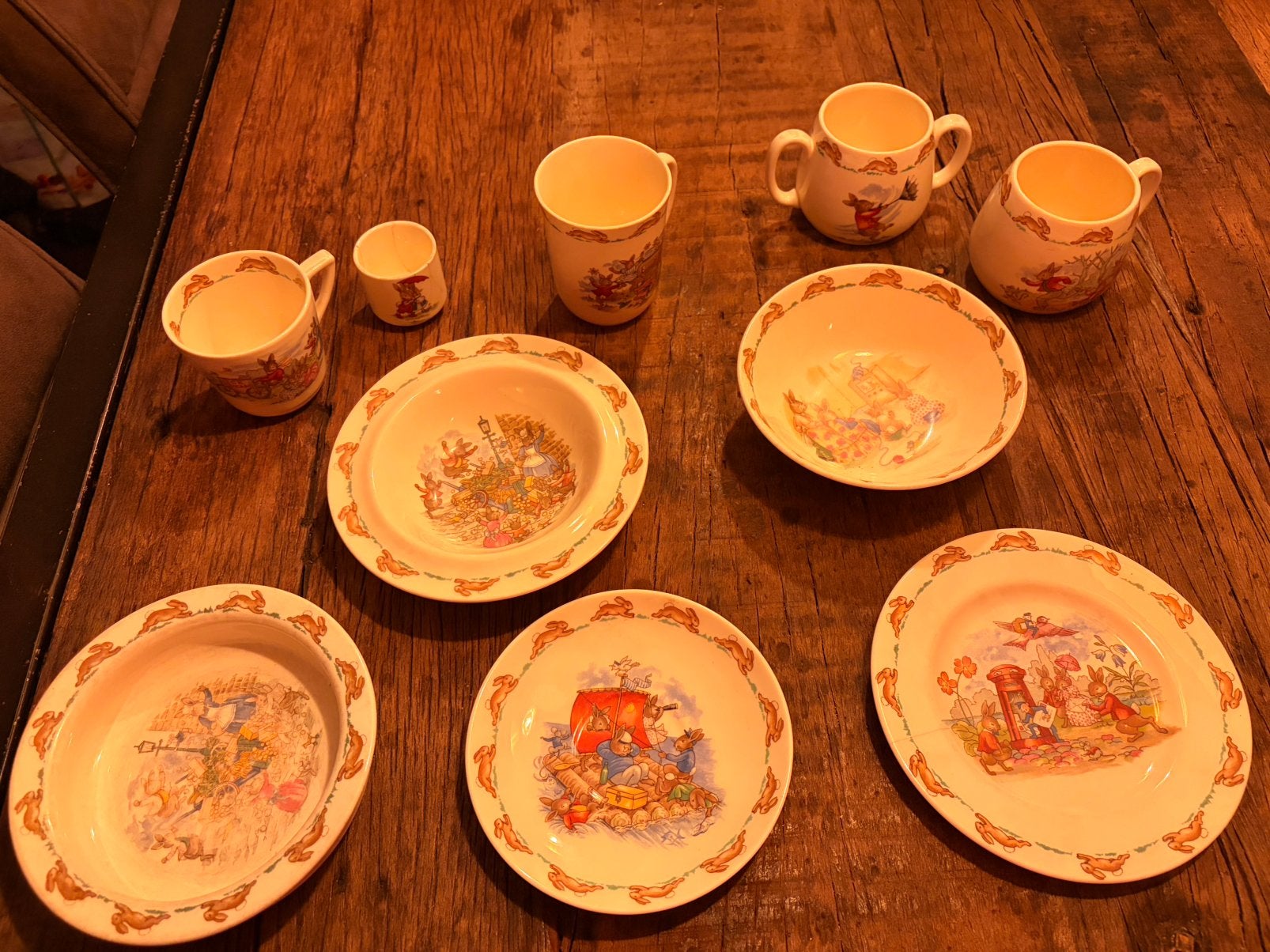 Bunnykins servies, Ophalen