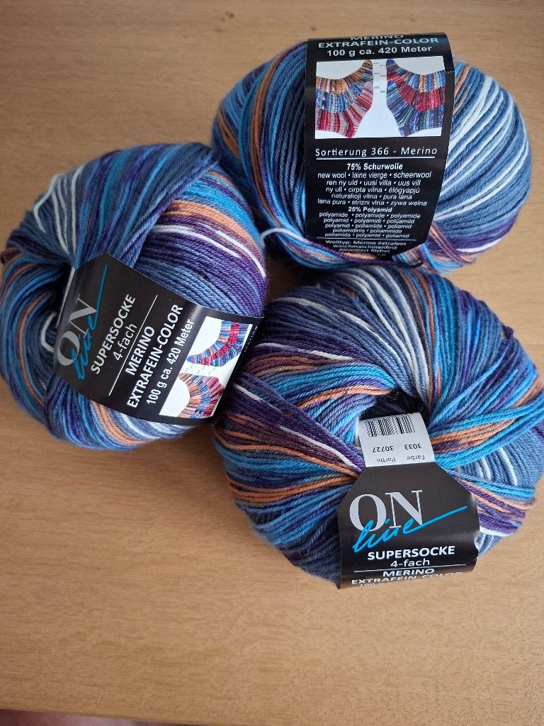 "Online" sokken-brei-wol Merino, Ophalen of Verzenden, Nieuw, Breien of Haken, Patroon of Boek