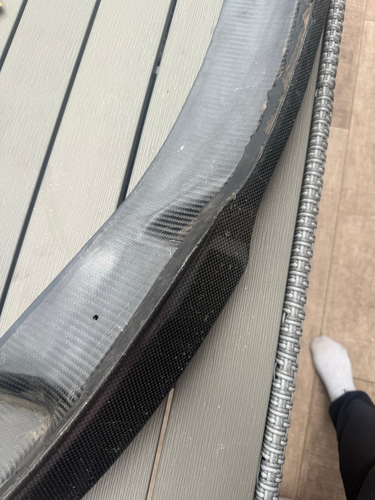 AC Schnitzer voorbumper lip M3 - Carbon (veel schade), Ophalen of Verzenden