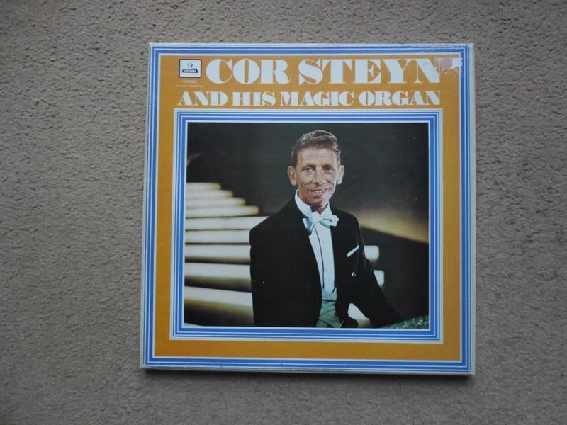 Box met Dubbel LP Cor Steyn & His Magic Organ deel 1 + 2, Ophalen of Verzenden, Zo goed als nieuw, 12 inch
