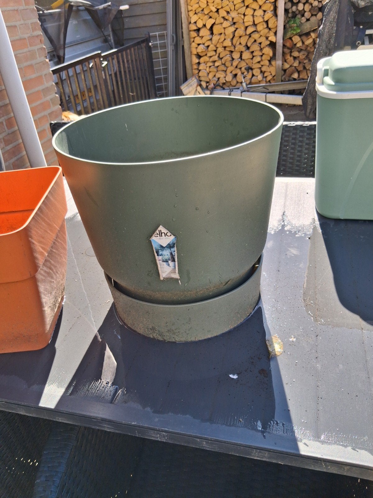 2 elho bloempotten, Kunststof, Rond, Ophalen of Verzenden, Minder dan 40 cm