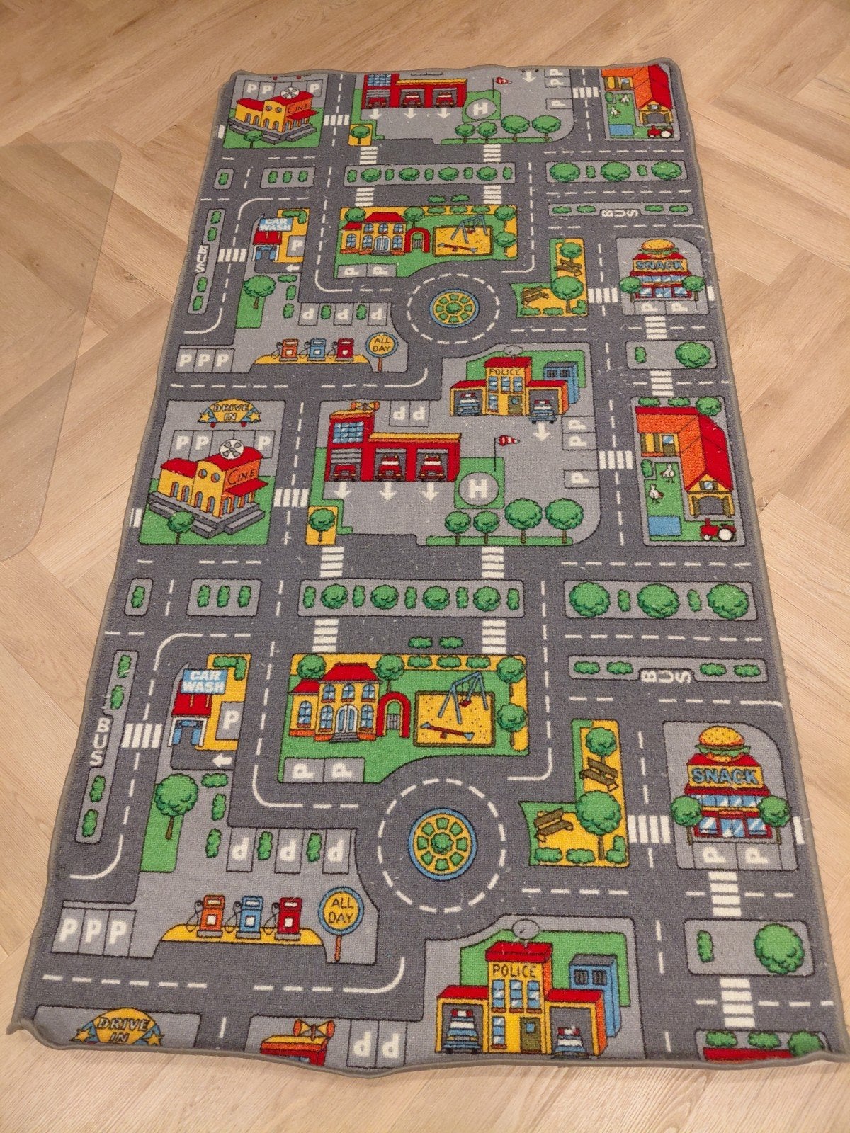 Speelkleed met wegen en gebouwen voor kinderen, Ophalen, Zo goed als nieuw