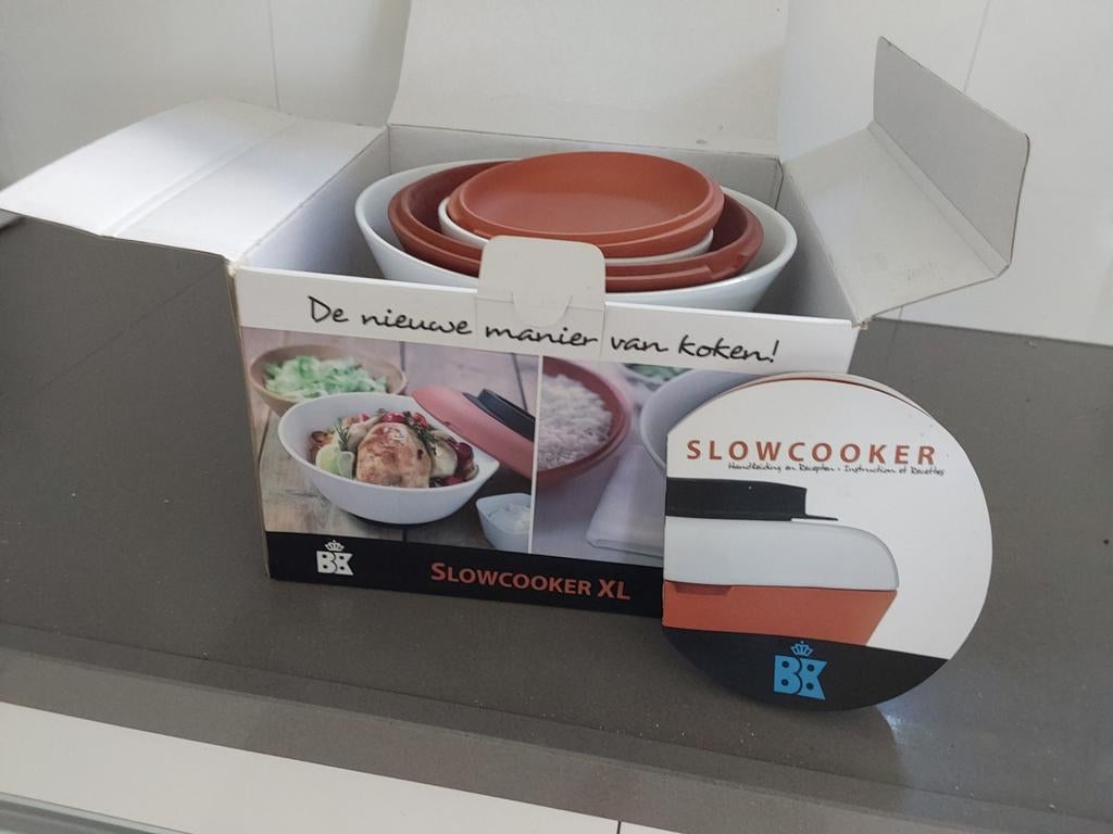 BK Slowcooker XL set van 3 - Nieuwe manier van koken, Ophalen of Verzenden, Zo goed als nieuw