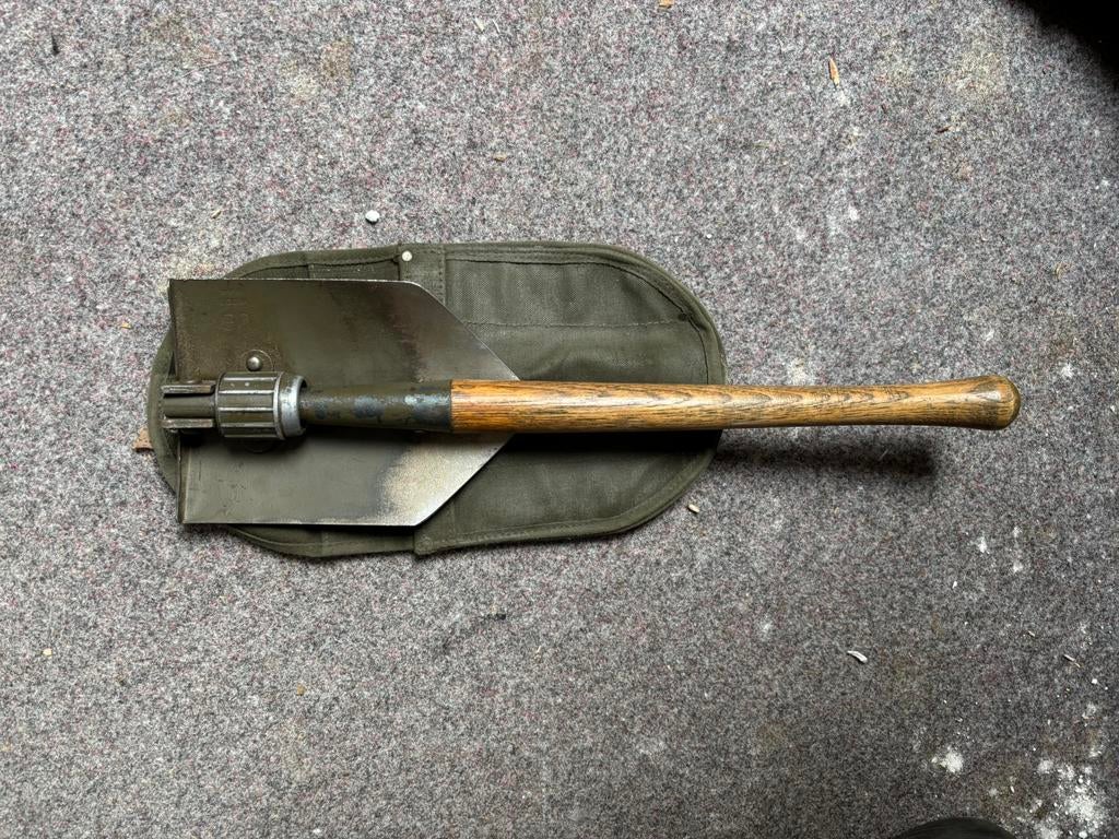 WO2 US Wood 1944 pio schop entreching tool, Verzamelen, Militaria | Tweede Wereldoorlog, Ophalen of Verzenden, Amerika
