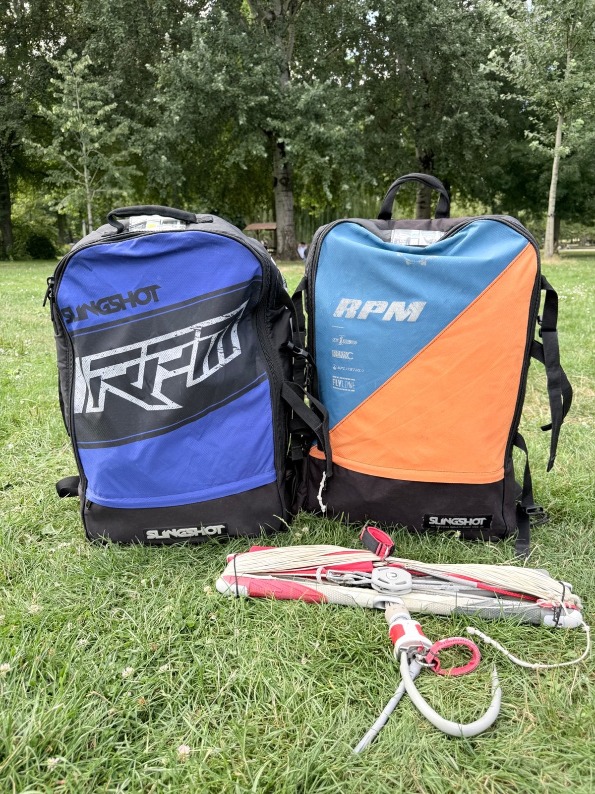 Slingshot RPM kite set | 10 en 7m + Sentinel bar, Ophalen, Gebruikt, Kitesurf-set, 10 m²