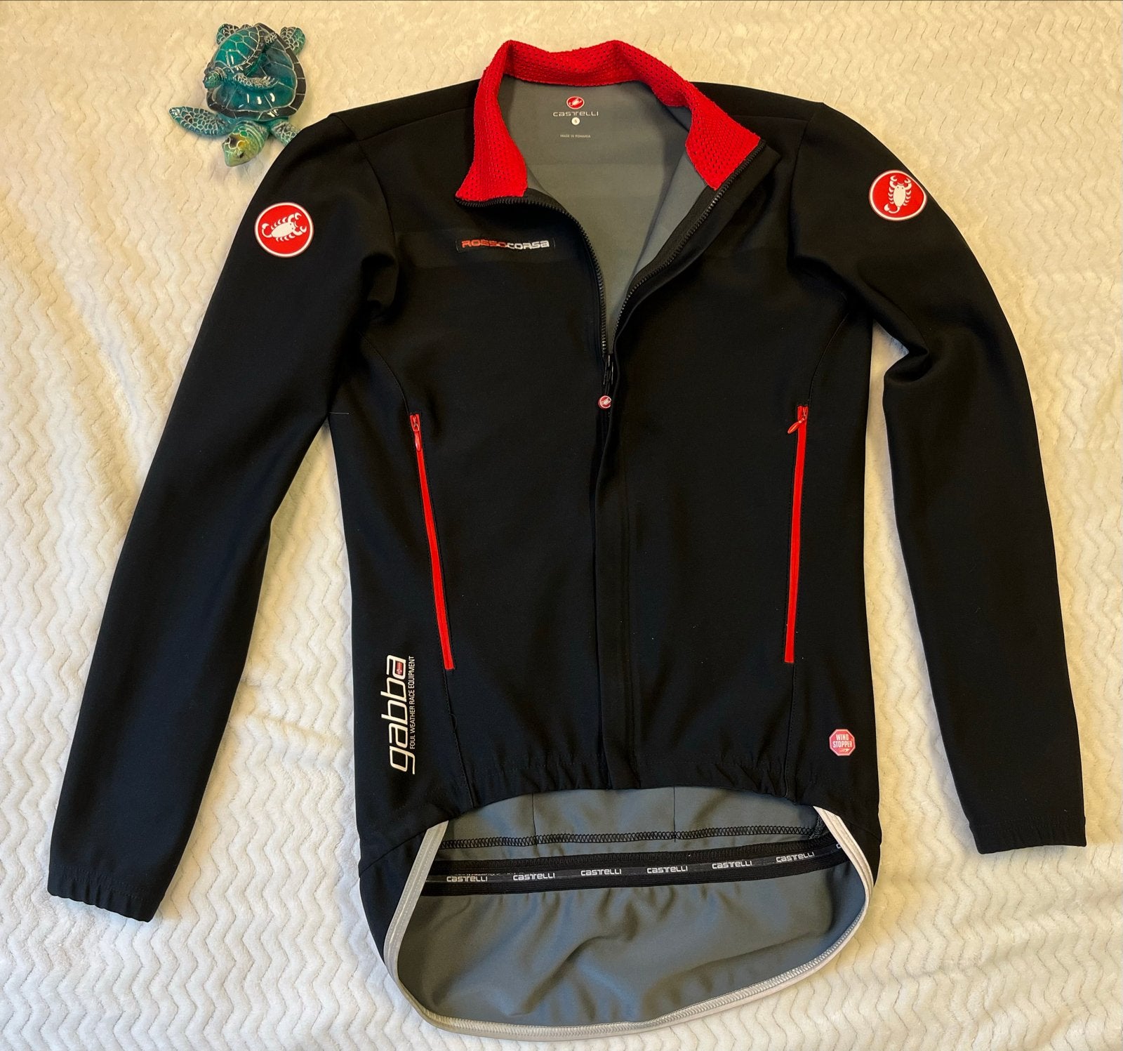 Castelli Gabba Fietsjack Windstopper Maat S, Zwart, Ophalen of Verzenden, Zo goed als nieuw, Hardlopen of Fietsen