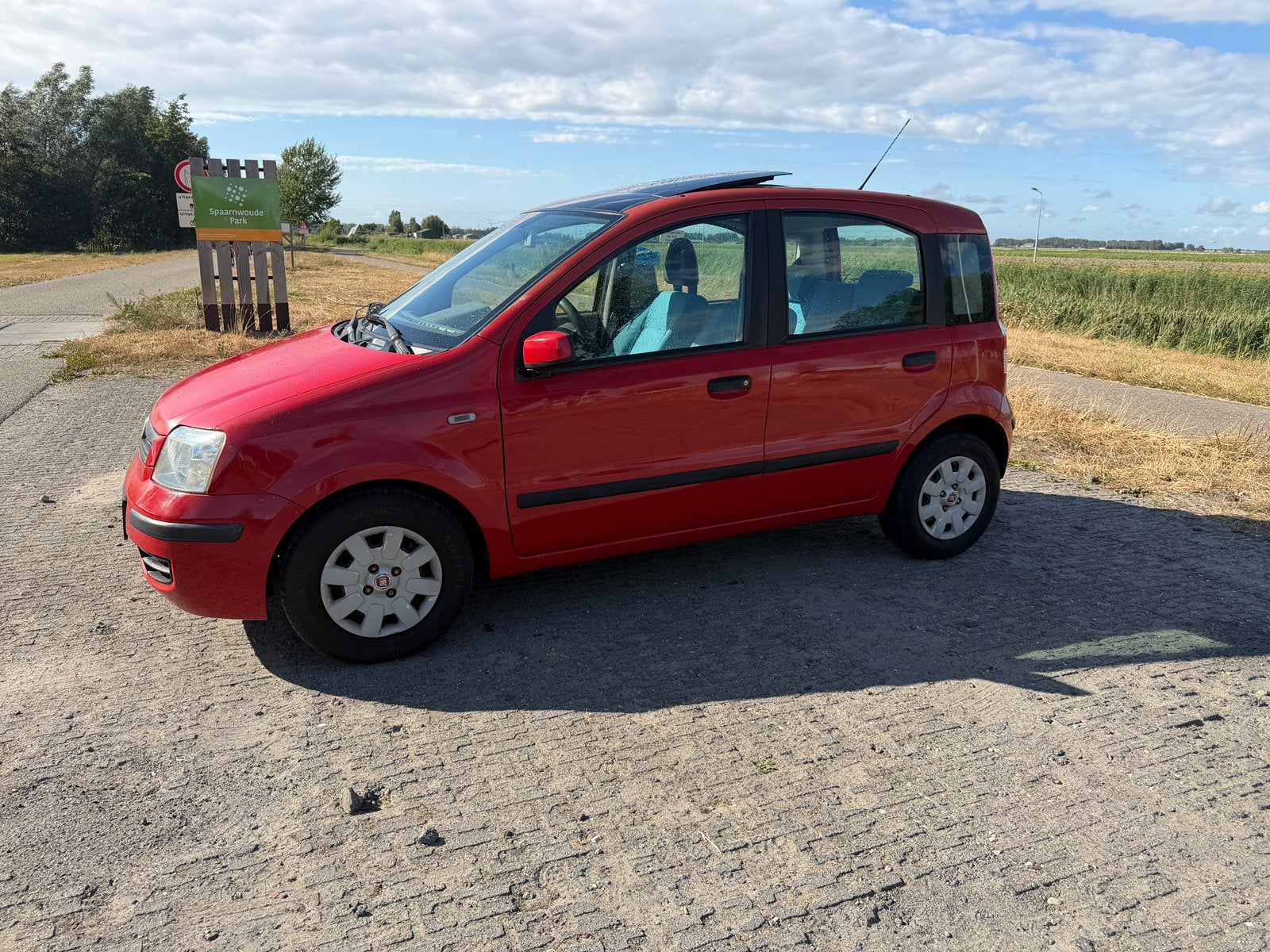 Fiat Panda 1.2 Dualogic 2004 Rood, Auto's, 840 kg, Origineel Nederlands, Particulier, 800 kg