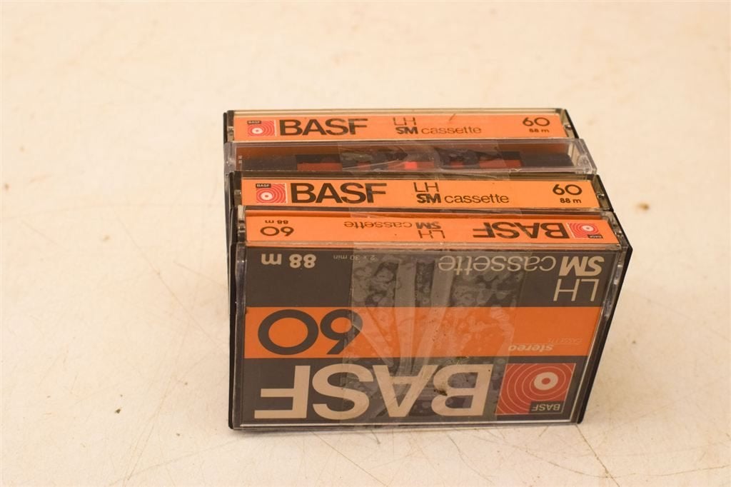 4 stuks Basf cassettebandjes 44943, Ophalen of Verzenden, Gebruikt, Overige genres, 1 bandje