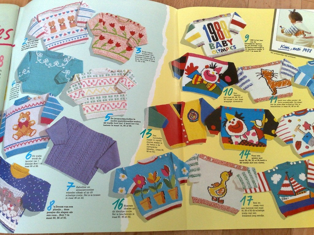 Ariadne mei 1988 o.a. extra 25 baby truitjes, Verzenden, Zo goed als nieuw, Breien of Haken, Patroon of Boek