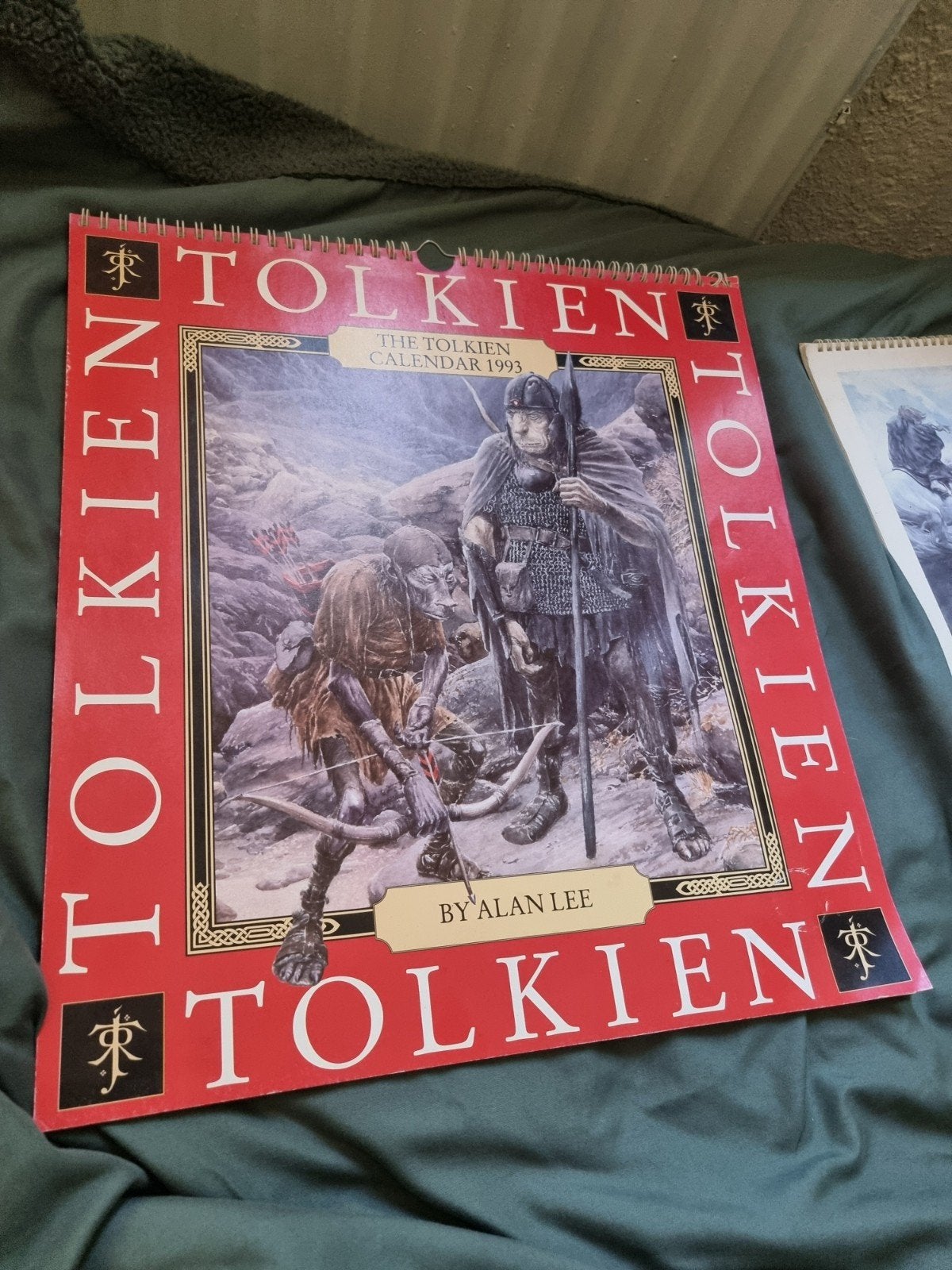 kalender van Tolkien 1991 en 1993 super gave fantasie platen, Ophalen of Verzenden, Maandkalender
