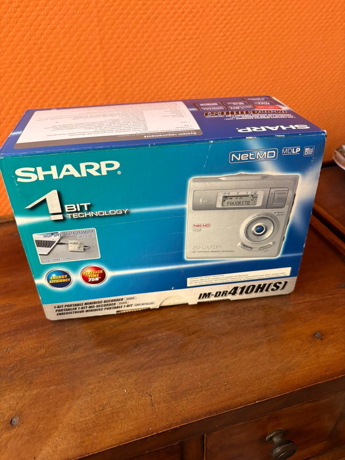Sharp minidisk speler recorder, Verzenden, Zo goed als nieuw