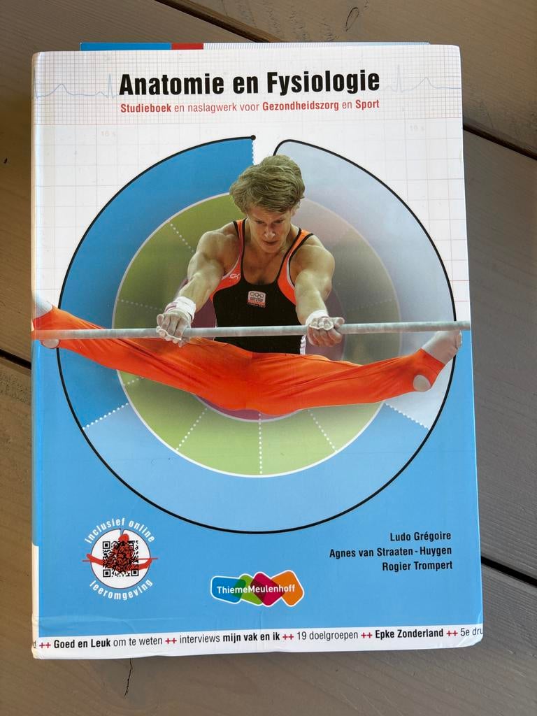 Anatomie en Fysiologie - Studieboek Gezondheidszorg & Sport, Boeken, Ophalen of Verzenden, Beta, Zo goed als nieuw, HBO