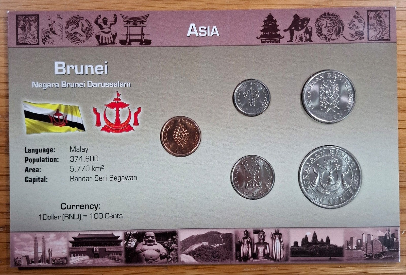 Coins of the World muntset Brunei, Ophalen of Verzenden, Midden-Oosten