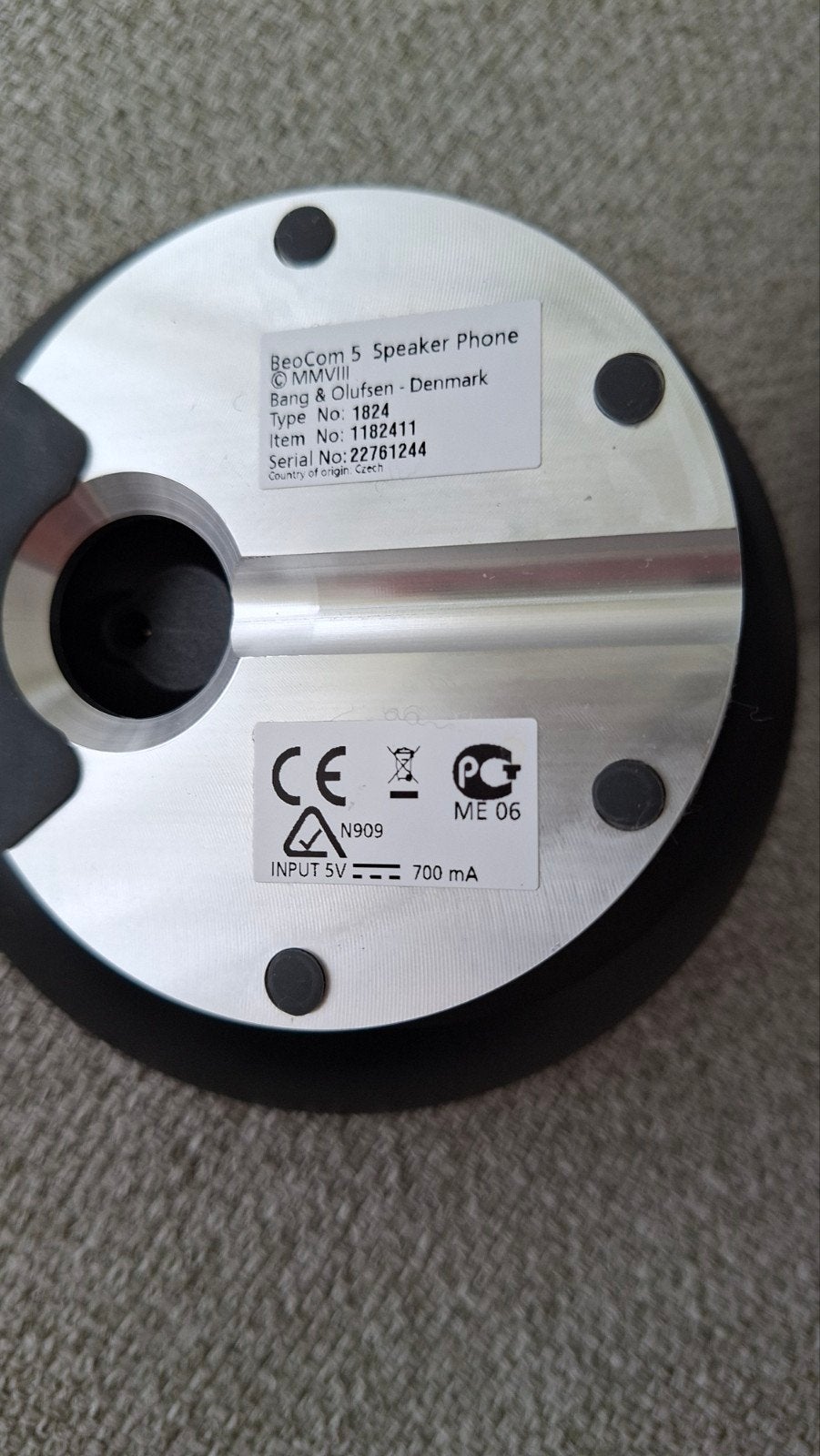 Bang & Olufsen BeoCom 5 Speaker Phone met lader, Ophalen of Verzenden, Gebruikt, 1 handset
