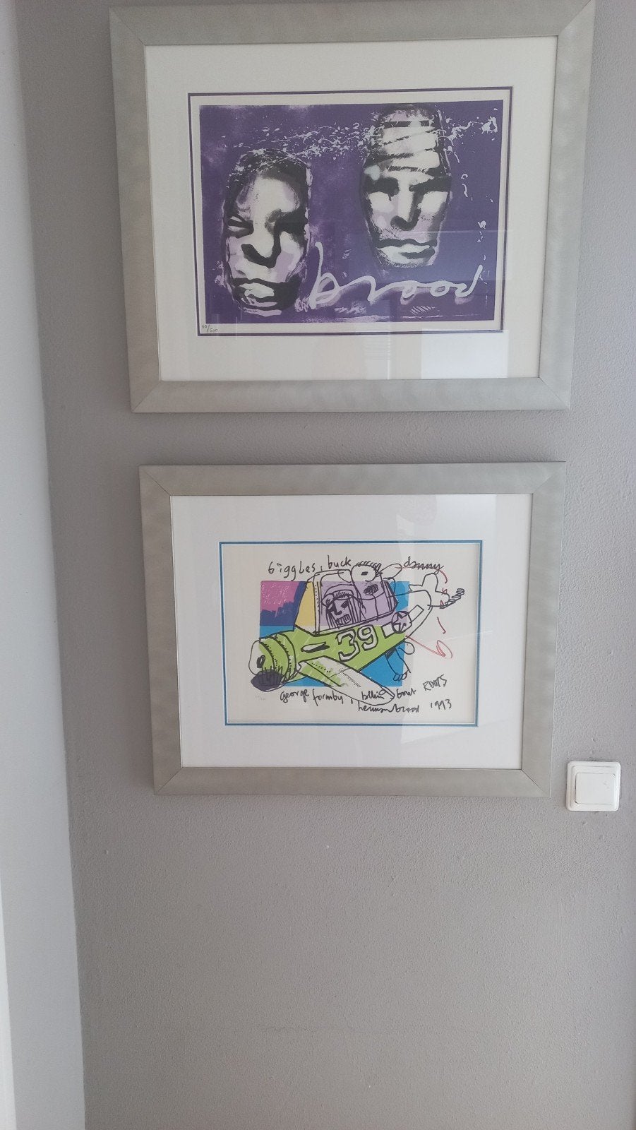2 Zeefdrukken Herman Brood, Antiek en Kunst, Ophalen of Verzenden