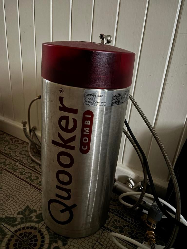 Quooker Combi(+) 7L boiler met Square RVS kraan, Ophalen, Gebruikt