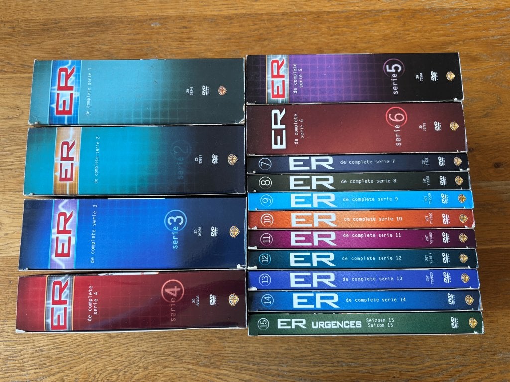 Dvd ER - Complete Serie - Seizoen 1 t/m 15, Vanaf 12 jaar, Ophalen of Verzenden, Gebruikt, Drama