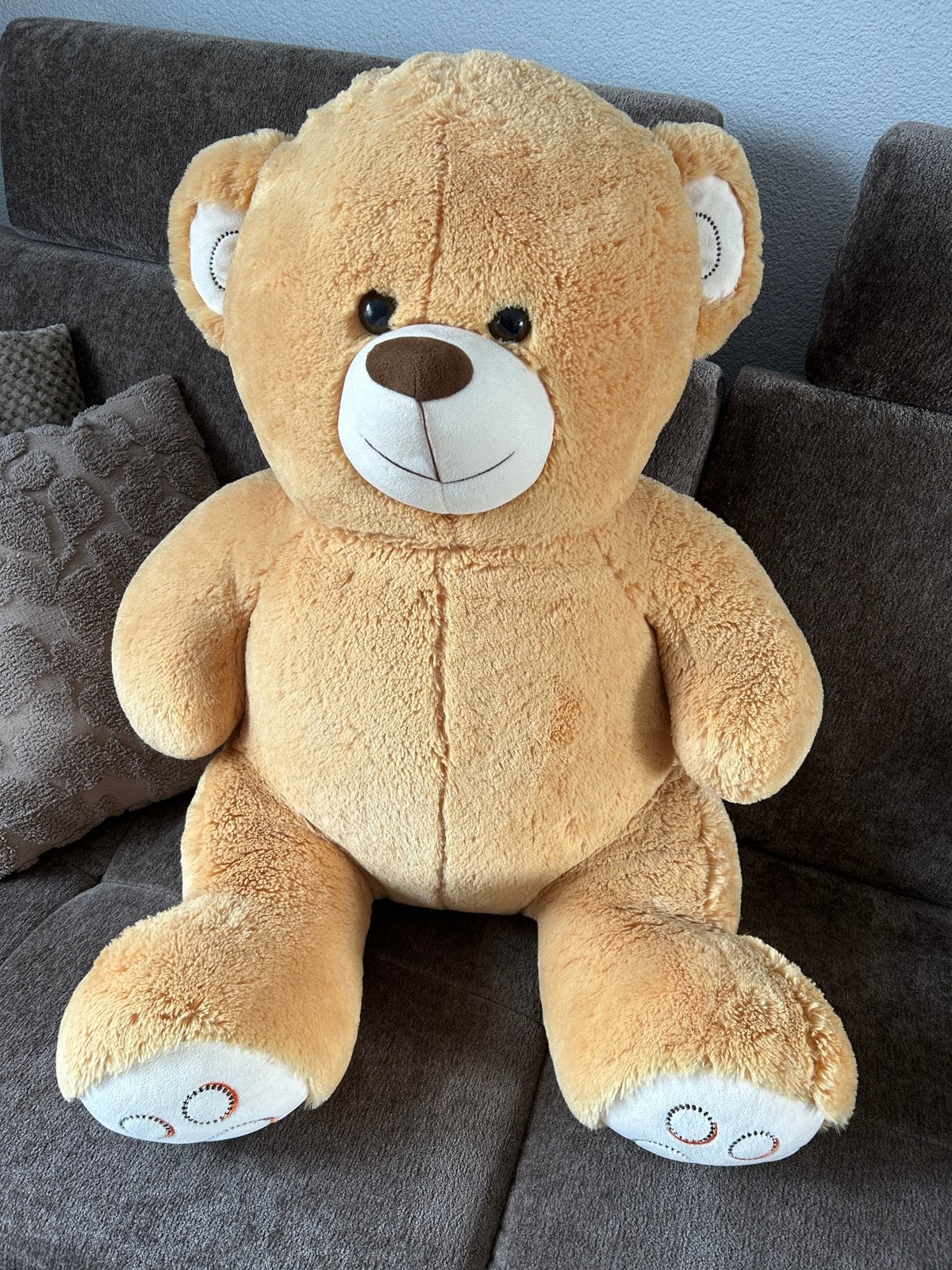 Mooie grote knuffelbeer, Ophalen, Beer, Zo goed als nieuw, Bruin
