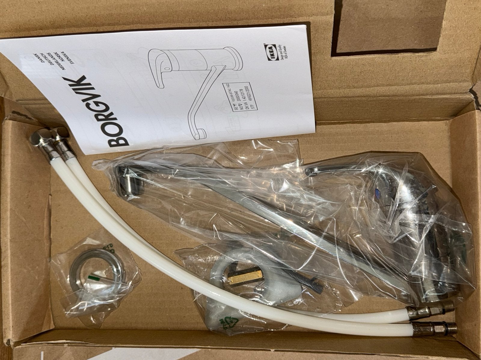 IKEA BROGVIK Keukenkraan - Nieuw in doos, Ophalen of Verzenden, Nieuw, Chroom, Kraan