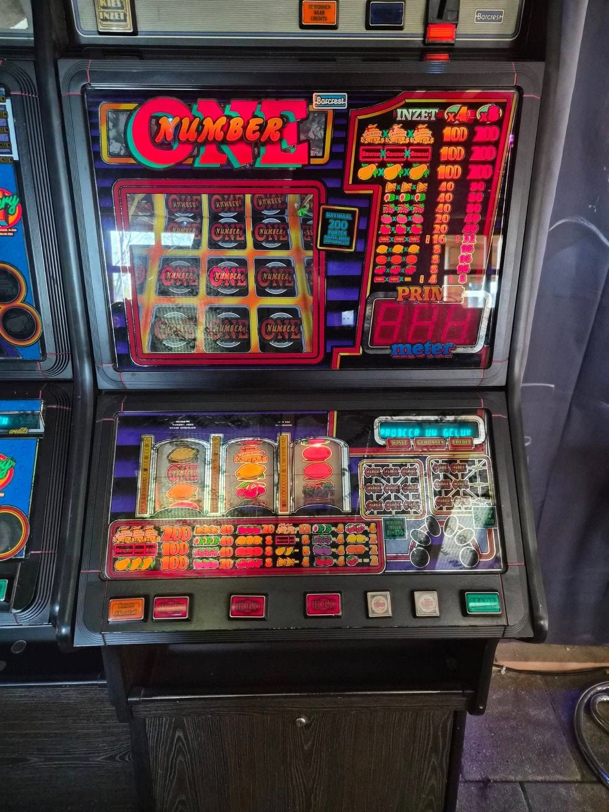 Barcrest Number One gokkast - Klassieke fruitautomaat, Overige munten, Ophalen, Gebruikt