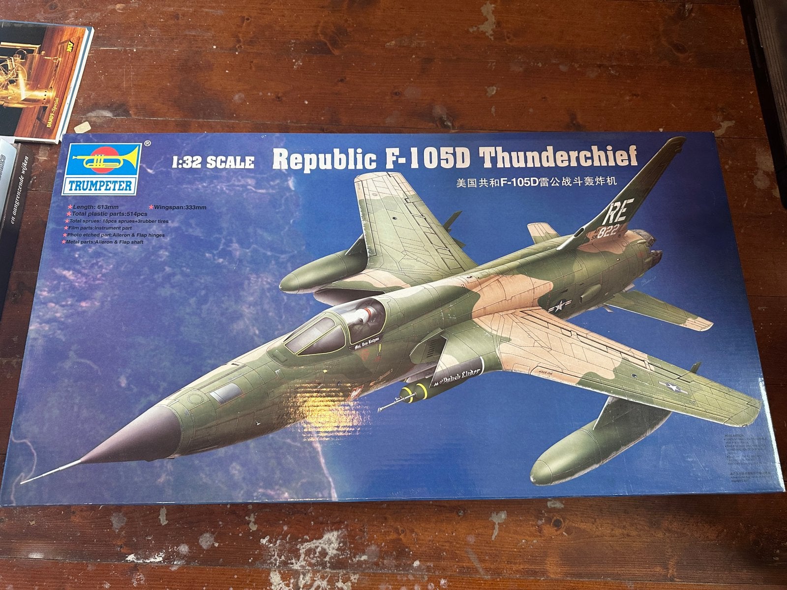 Trumpeter Republic F-105D Thunderchief, schaal 1:32,, Ophalen of Verzenden, Nieuw, Groter dan 1:72, Overige merken