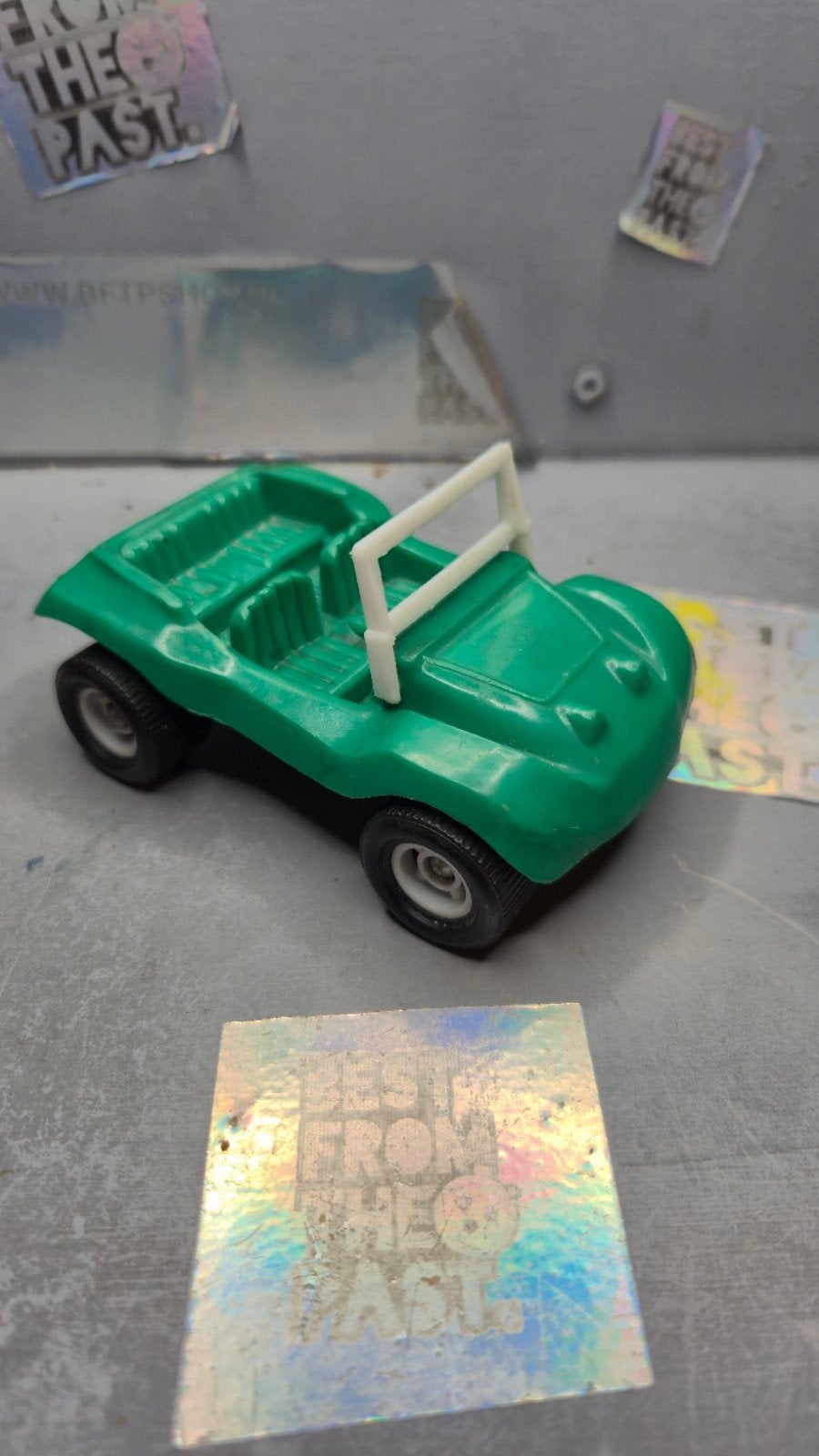 Vintage Galanite Zweden Groene Strandbuggy Speelgoedauto, Ophalen of Verzenden