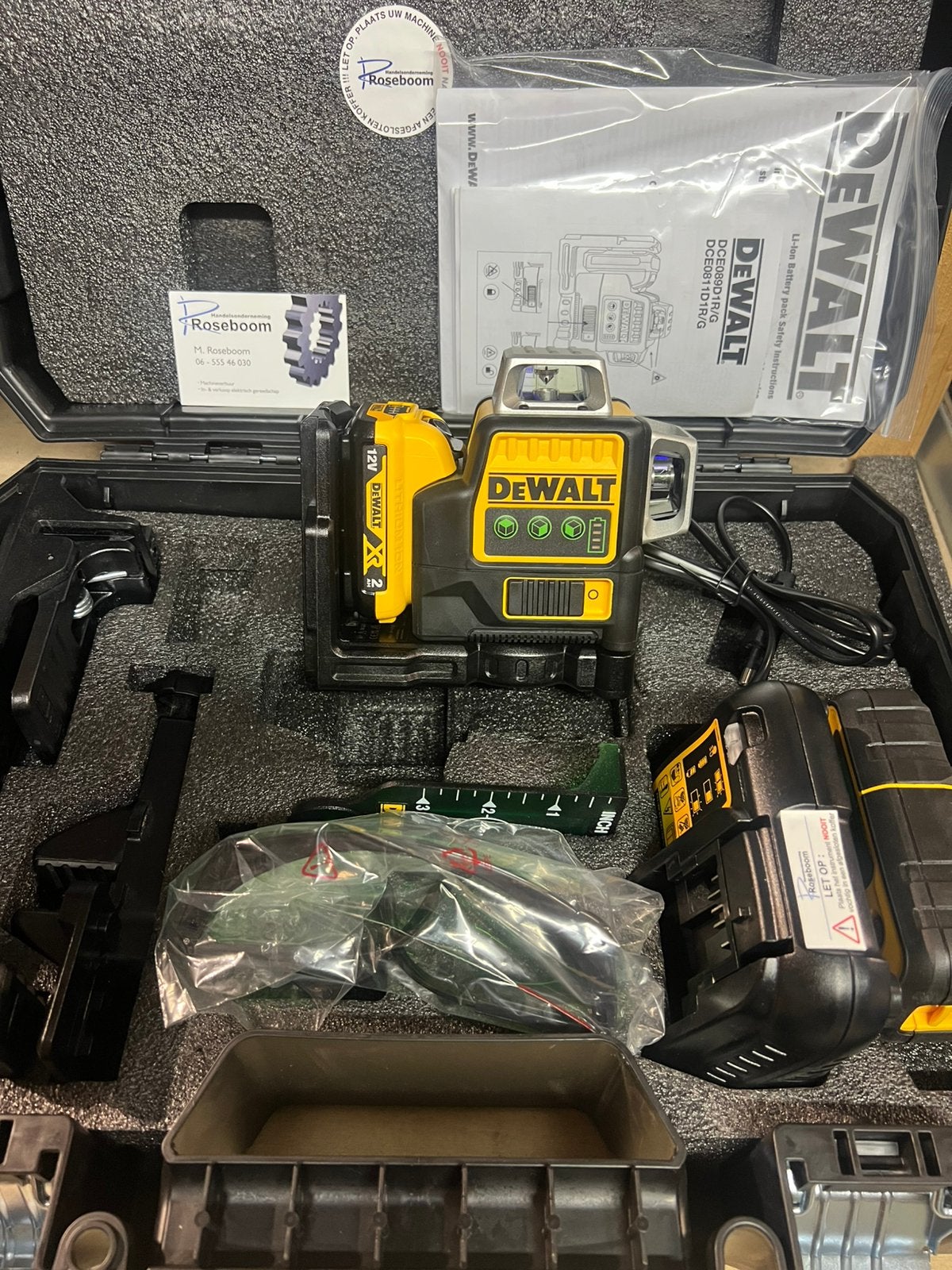 Dewalt 3x360gr kruislijn laser groen licht type DCE089D1G, Doe-het-zelf en Verbouw, Ophalen, Zo goed als nieuw, Dewalt, Www.dewalt.com