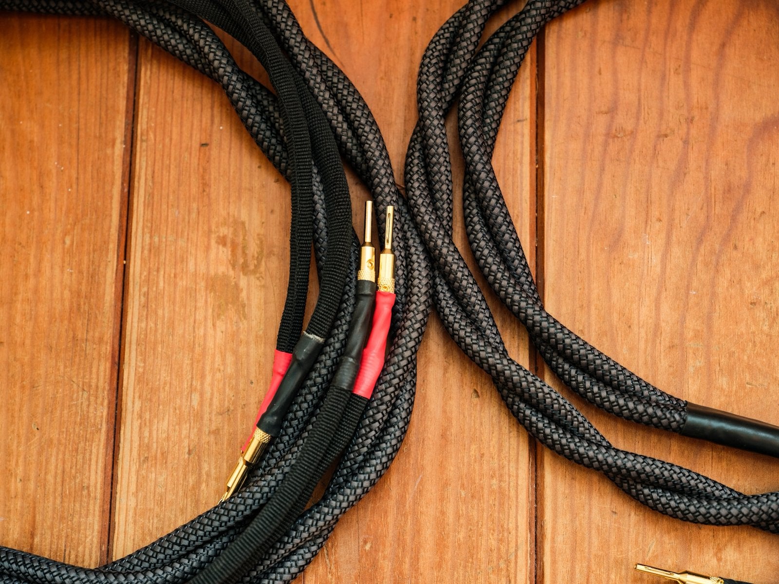 Hoogwaardige zelfbouw luidsprekerkabel – 2,20 m + 2,90 m, Ophalen of Verzenden, Zo goed als nieuw, 2 tot 5 meter, Luidsprekerkabel