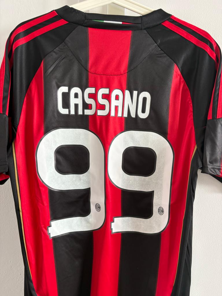 Retro AC Milan Thuisshirt Cassano 99 - Maat L adidas antonio, Maat L, Ophalen of Verzenden, Nieuw, Shirt