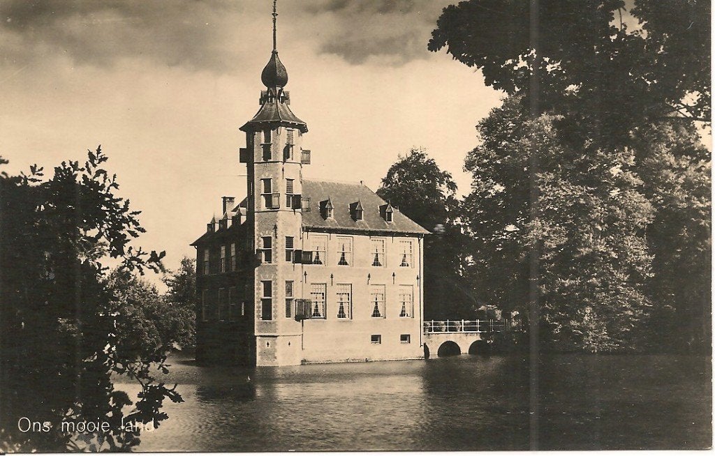 Oude Ansichtkaart Kasteel Bouvigne Breda - Ongelopen, Ophalen of Verzenden, 1940 tot 1960, Ongelopen, Noord-Brabant