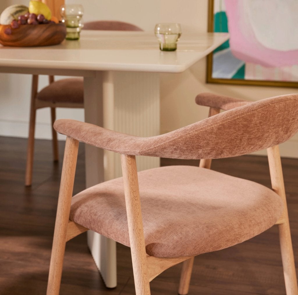 by fonQ Nordic Eetkamerstoel Eikenhout Rose | €189 p stuk nu, Byfonq, Bruin, Byfonq, Nieuw