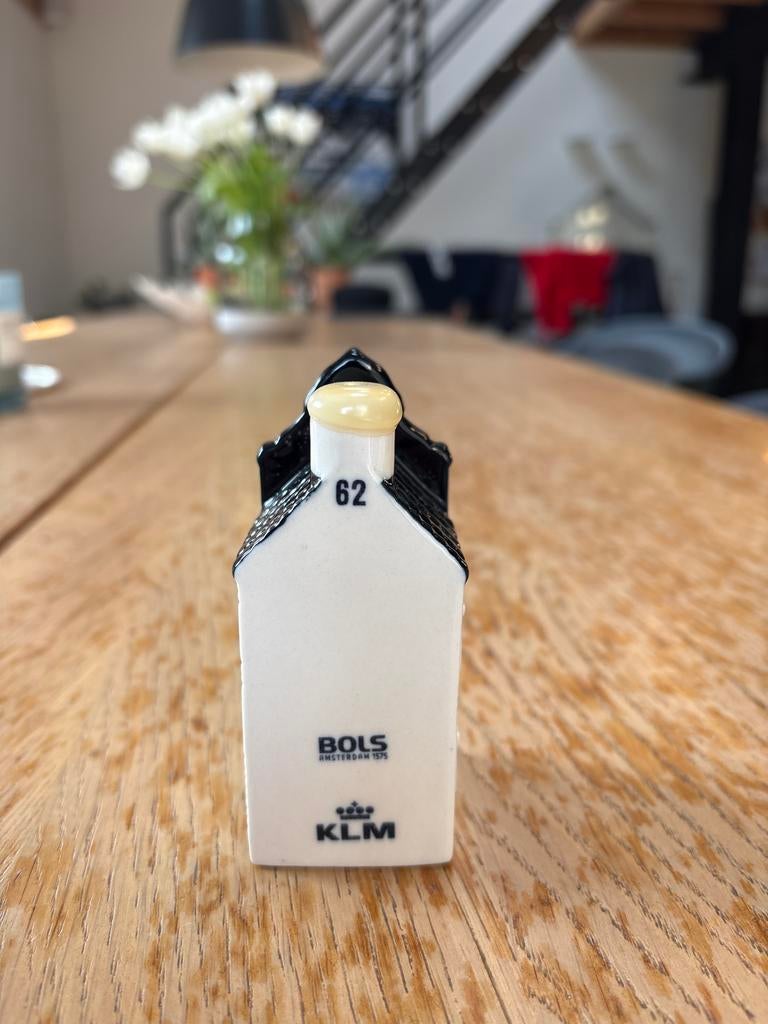 KLM BOLS Delfts Blauw Huisje nr. 62, Verzamelen, KLM Huisjes, Ophalen of Verzenden, Zo goed als nieuw, 61 t/m 80, Gevuld