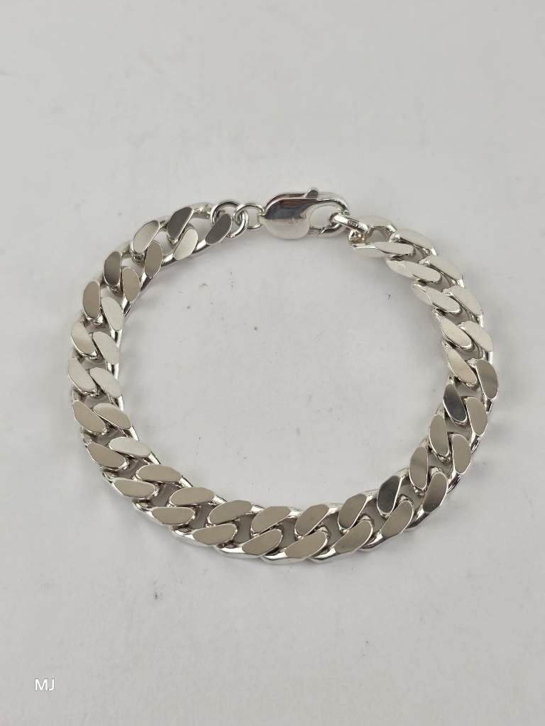 Zilveren gourmet armband                                  Z3, Gebruikt, ., Ophalen of Verzenden, .