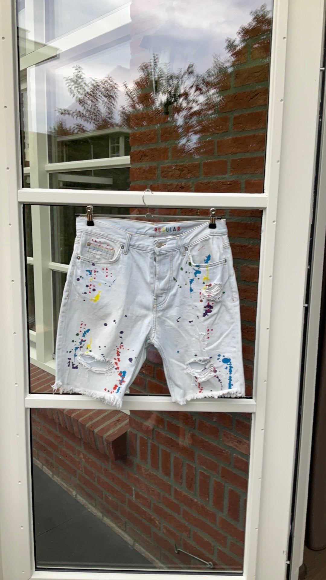H&M korte broek, Ophalen of Verzenden, Zo goed als nieuw, Blauw, W32 (confectie 46) of kleiner