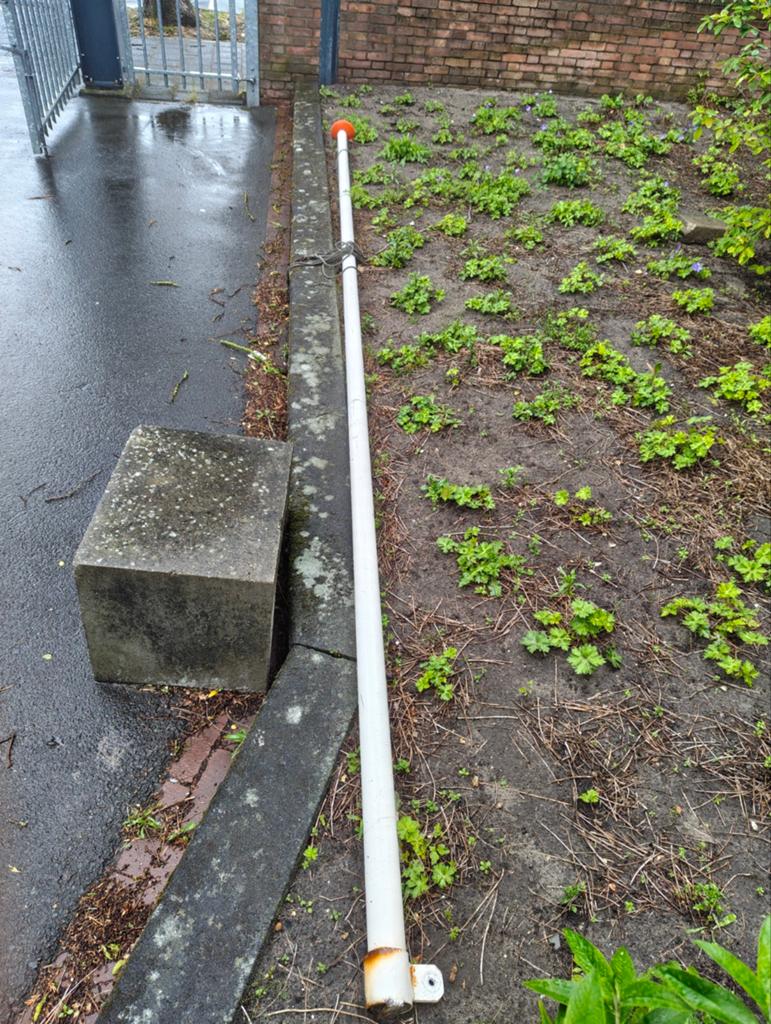 Vlaggenmast 5 meter, Diversen, Vlaggen en Wimpels, Ophalen of Verzenden, Gebruikt
