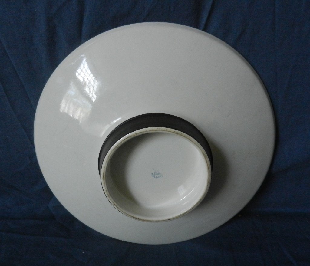 Grote schaal Fris Edam model Jubilant ivoor en bruin 27,5 cm, Keramiek, Ophalen of Verzenden, Overige stijlen, Schaal of Schalen