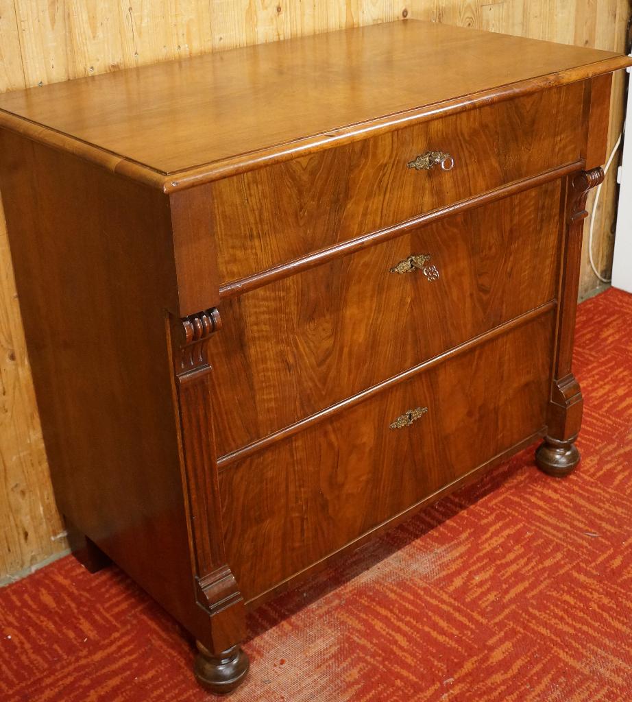 Antiek kast mahonie Laden kast Oude Commode TV meubel art, Ophalen, 50 tot 100 cm, 3 of 4 laden, Antiek, grunderzeit, Vintage, Brocante, Art, Jugenstil