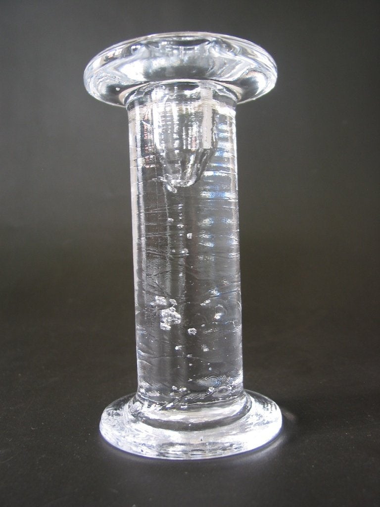 vintage design kandelaar kosta boda? cool? Scandinavie, Ophalen of Verzenden, Glas, Kandelaar, Kosta Boda
