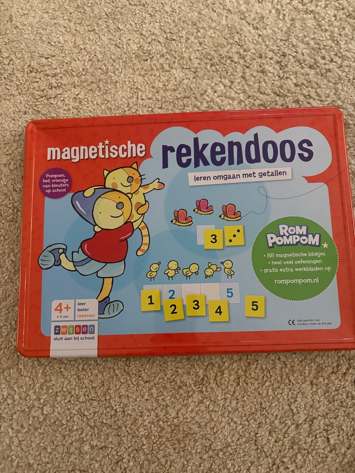 Rom Pom Pom Magnetische Rekendoos - Leren omgaan met getalle, Ophalen of Verzenden, Zo goed als nieuw, Rekenen