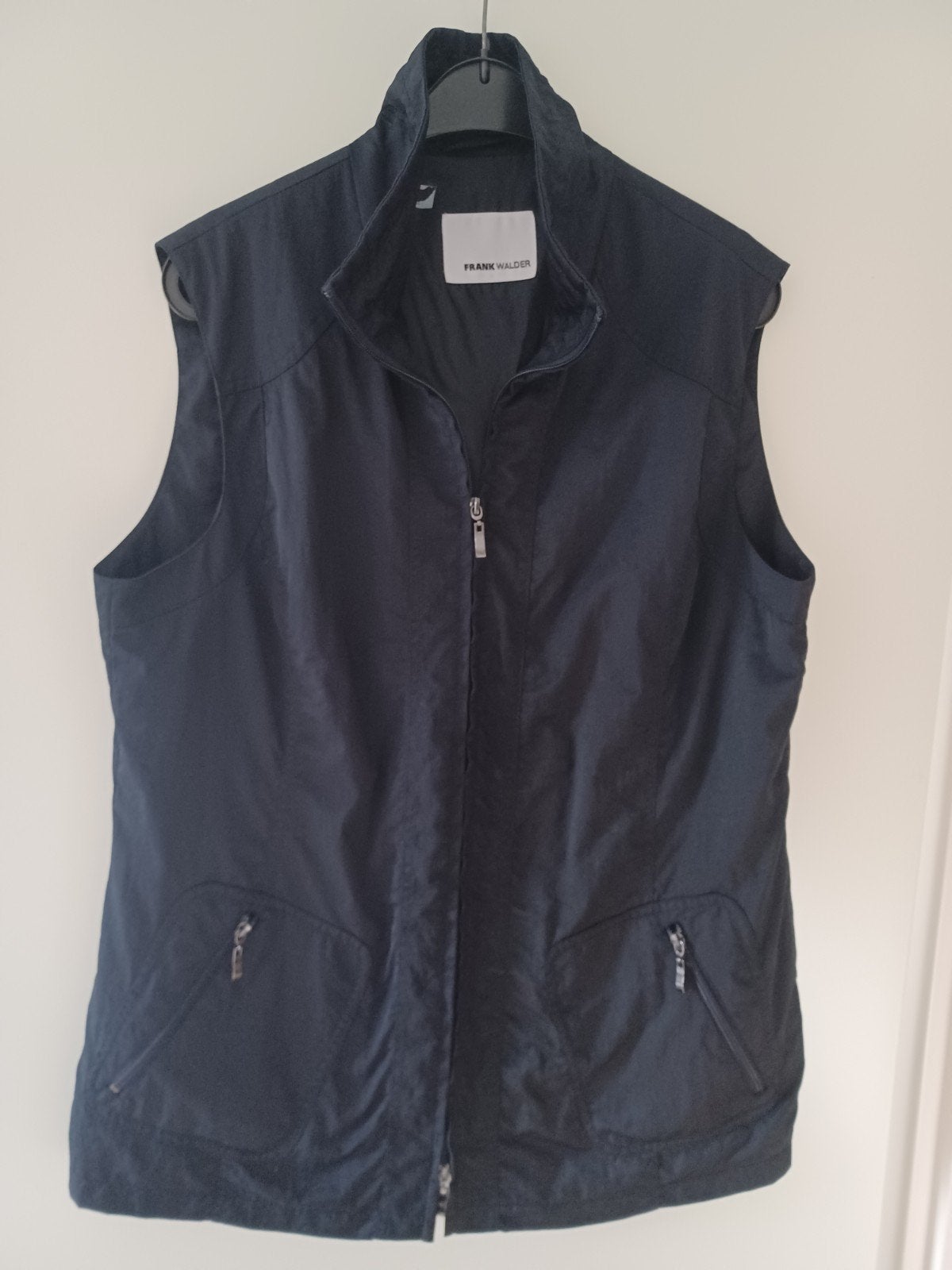Donker blauwe bodywarmer maat 44, Frank Walder, Kleding | Dames, Blauw, Maat 42/44 (L), Ophalen of Verzenden, Gedragen