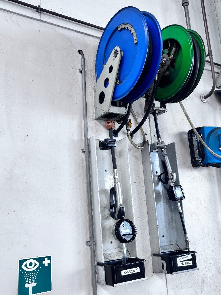 Pressol Oliehaspel + Badger Afgiftemeter, Ophalen, Gebruikt, Nvt, Nvt