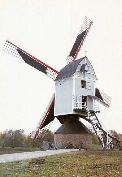 (BG113) Ansichtkaart België molen Olen Buulmolen 2004, Verzamelen, Ansichtkaarten | België, Ophalen of Verzenden, 1980 tot heden