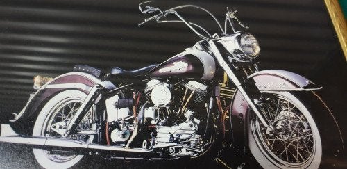 prent harly davidson ingelijst, Ophalen of Verzenden, 'T Olde Gre-j, Info@toldegrej.nl, Endepoelstraat 20f Didam
