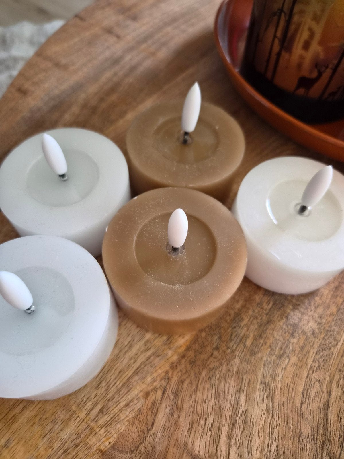 led waxinelichtjes, Ophalen