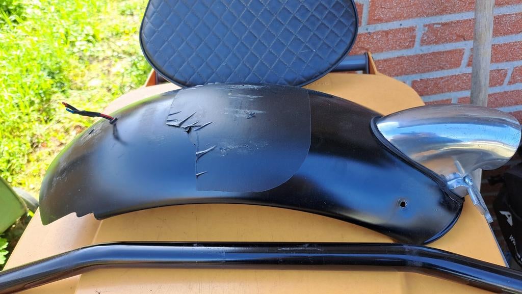 Bobber achterspatbord met licht, Motoren, Ophalen of Verzenden, Gebruikt
